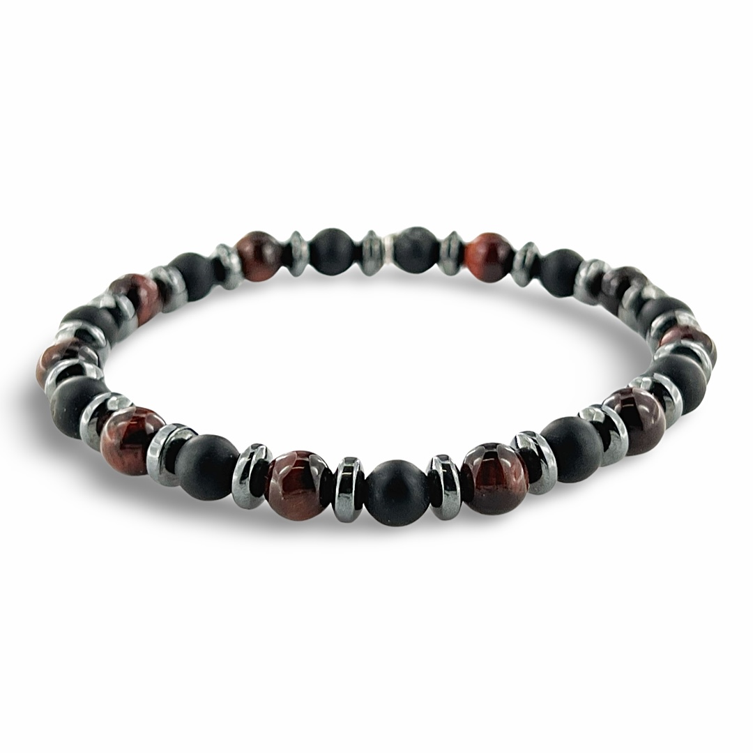 BRACCIALE Onice Satinato e Occhio di Bue BRACCIALE Onice Satinato e Occhio di Bue